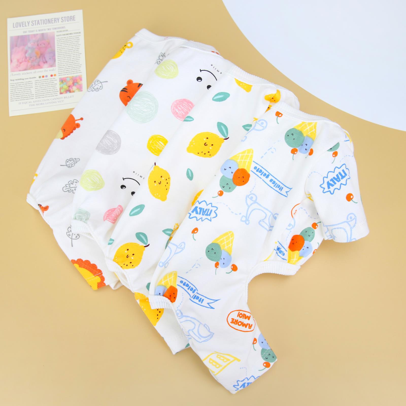 KFX-7408957 Casual Cotton Four-Legged Pet Clothing - Available in Lemon, Lion, Smiling Face, and Ice Cream Designs