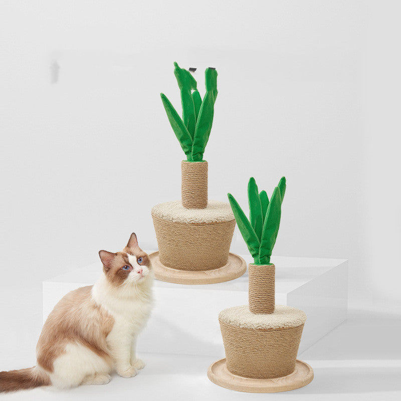 KFX-7409853 Plant-Shaped Sisal Cat Climbing Frame and Scratching Post
