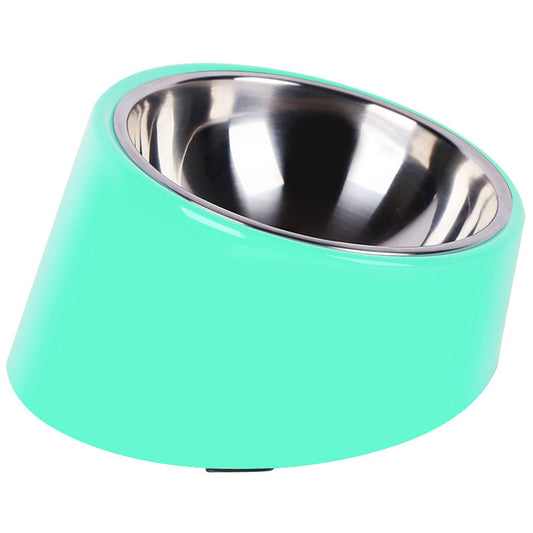 KFX-7412541 Oblique Mouth Cat Food Bowl for Dogs and Cats - Universal Design