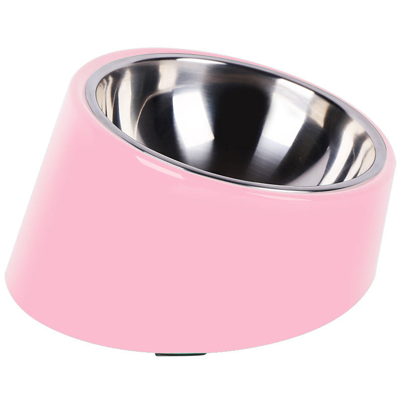 KFX-7412541 Oblique Mouth Cat Food Bowl for Dogs and Cats - Universal Design