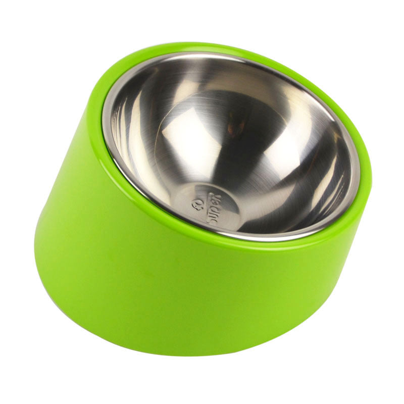 KFX-7412541 Oblique Mouth Cat Food Bowl for Dogs and Cats - Universal Design