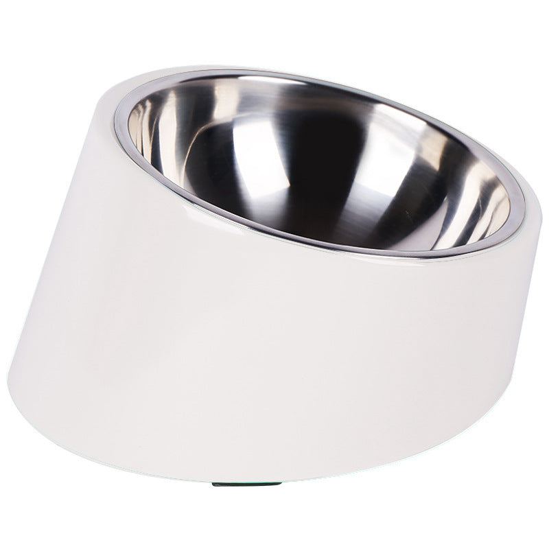KFX-7412541 Oblique Mouth Cat Food Bowl for Dogs and Cats - Universal Design