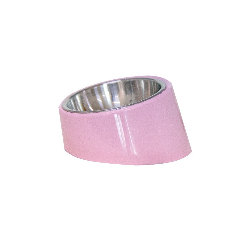 KFX-7412541 Oblique Mouth Cat Food Bowl for Dogs and Cats - Universal Design