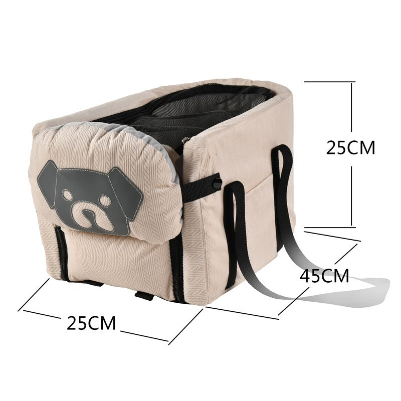 KFX-7412797 Travel Car Backpack Console Pet Carrier Seat for Cats and Dogs - Medium Capacity, Multiple Colors