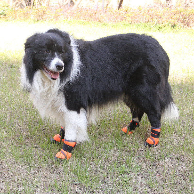 KFX-7413181 Non-Slip Outdoor Sports Dog Shoes with Soft Lycra Fabric and Micro-Elastic Straps