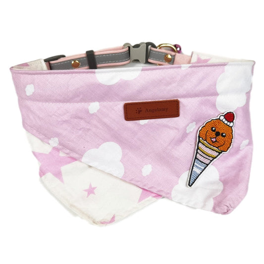 KFX-7413949 Plaid Cotton Triangle Towel for Pets - Four Seasons Use, Multiple Sizes Available