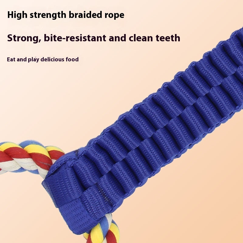 KFX-7414973 Interactive Cotton Tug-of-War Toy for Dogs - 2-Piece Tooth Cleaning Rope Set