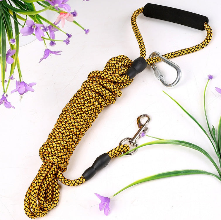 KFX-7416125 Adjustable Nylon Dog Tracking Rope - Multiple Lengths & Colors Available