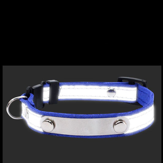 KFX-7418173 Monochrome Velvet Pet Collar for Cats in Multiple Colors