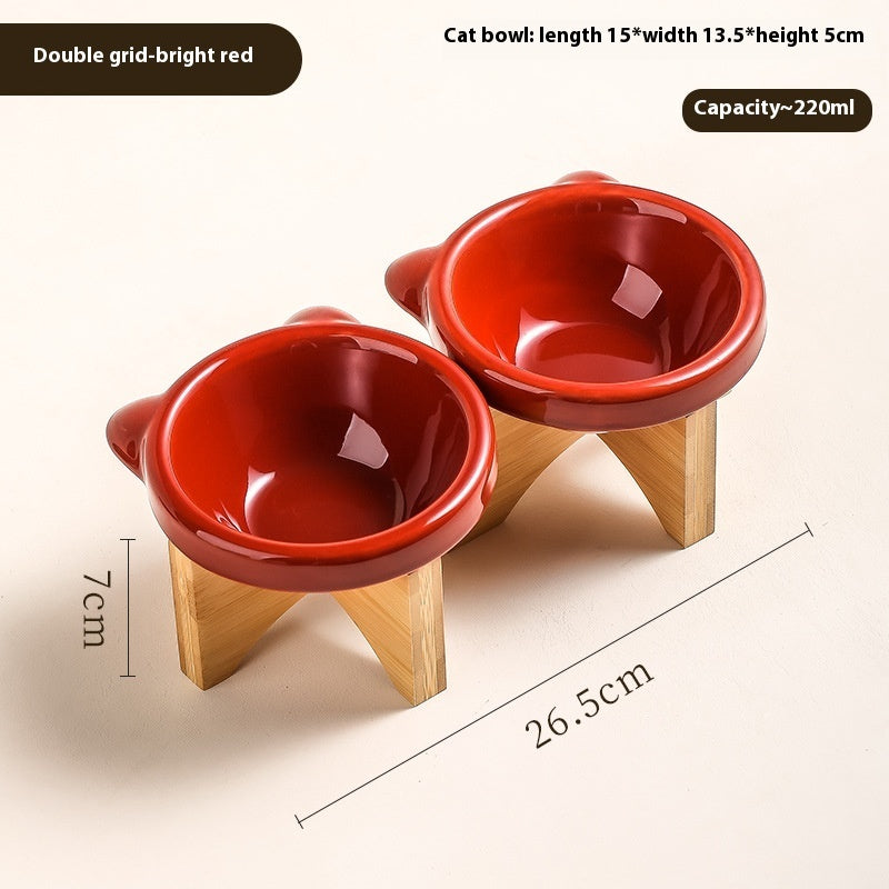 KFX-7418301 Ceramic Cat and Dog Water Bowl in Various Colors and Designs