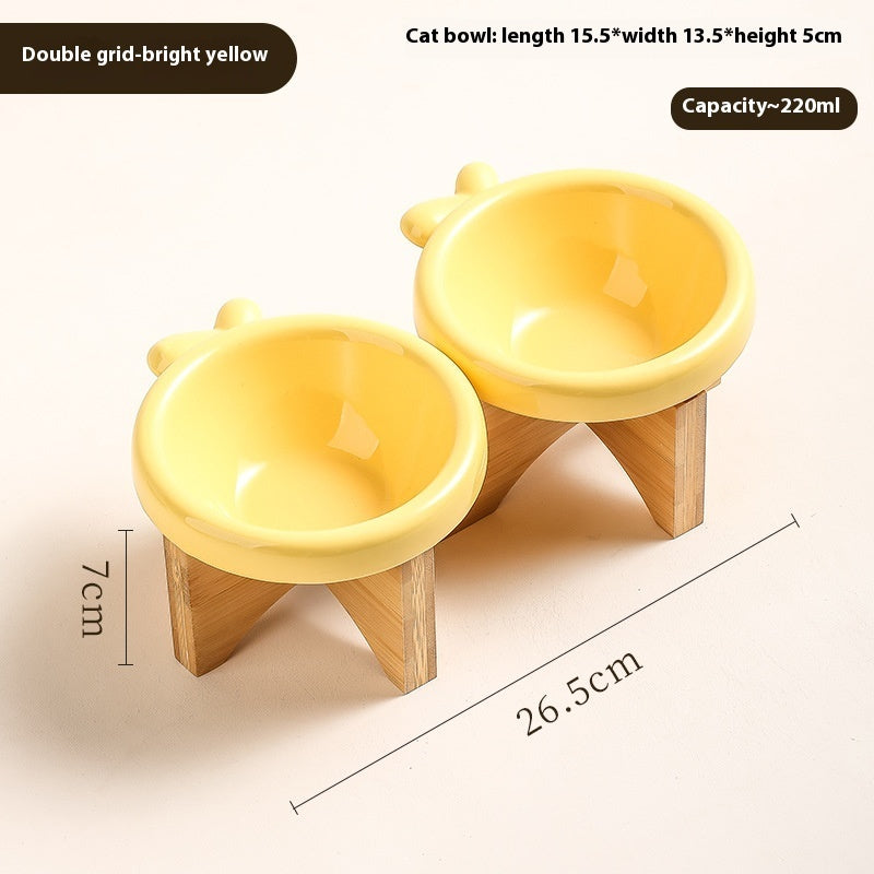 KFX-7418301 Ceramic Cat and Dog Water Bowl in Various Colors and Designs