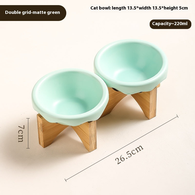 KFX-7418301 Ceramic Cat and Dog Water Bowl in Various Colors and Designs