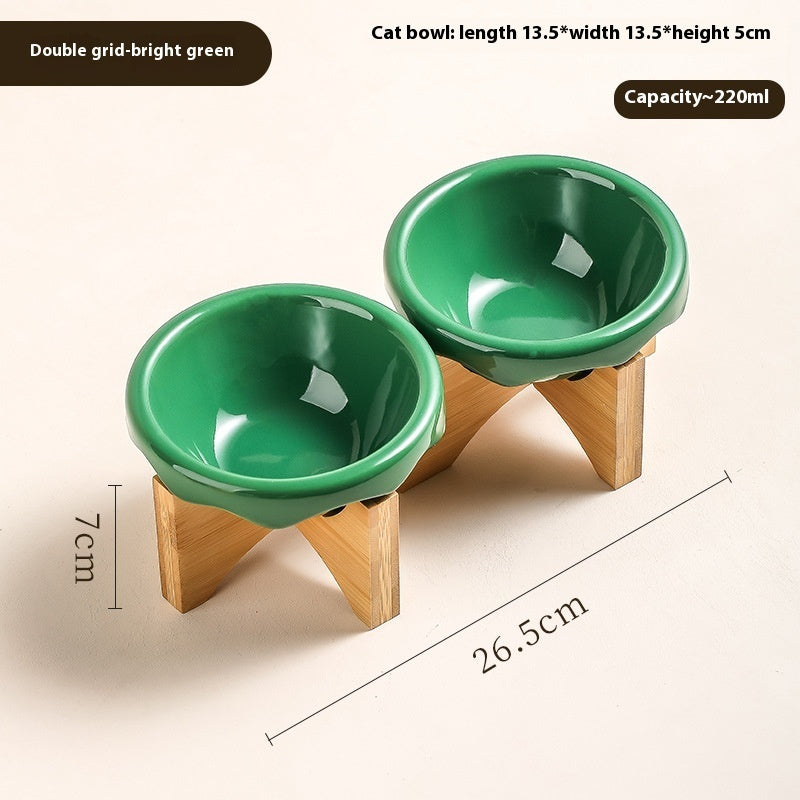 KFX-7418301 Ceramic Cat and Dog Water Bowl in Various Colors and Designs