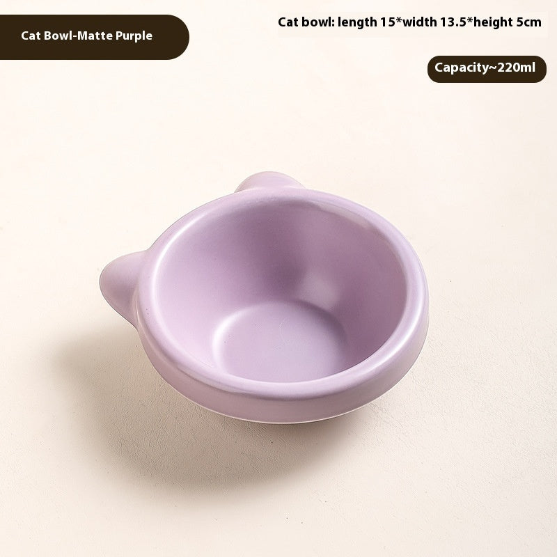 KFX-7418301 Ceramic Cat and Dog Water Bowl in Various Colors and Designs