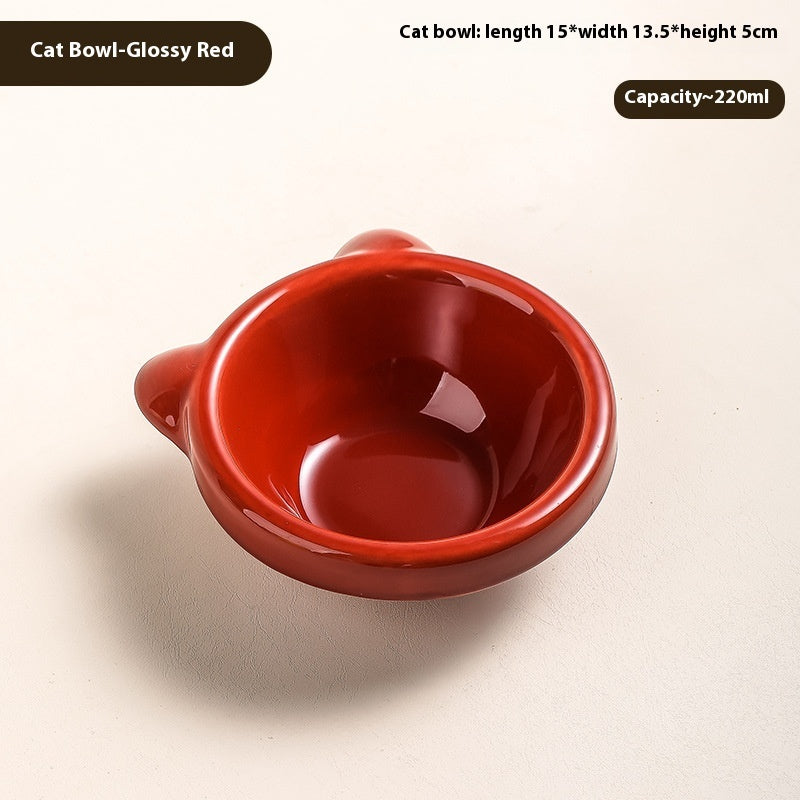 KFX-7418301 Ceramic Cat and Dog Water Bowl in Various Colors and Designs