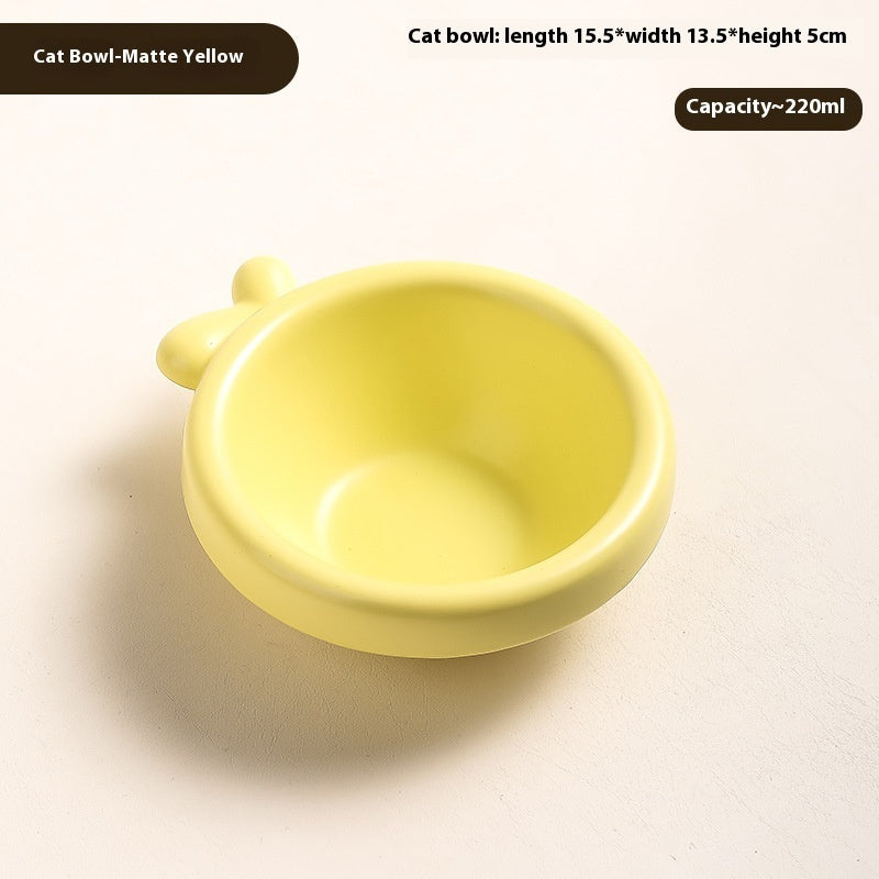 KFX-7418301 Ceramic Cat and Dog Water Bowl in Various Colors and Designs