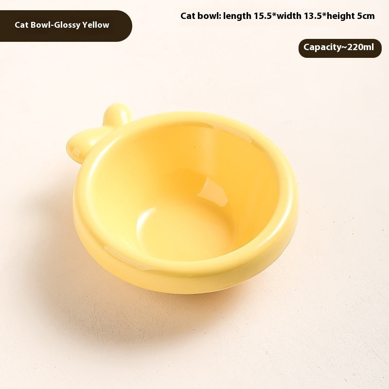 KFX-7418301 Ceramic Cat and Dog Water Bowl in Various Colors and Designs