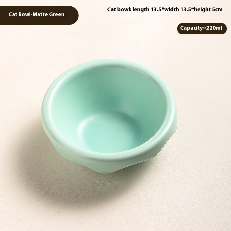 KFX-7418301 Ceramic Cat and Dog Water Bowl in Various Colors and Designs