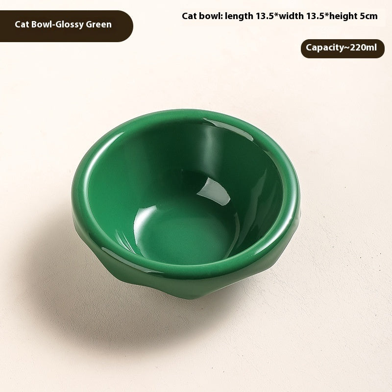 KFX-7418301 Ceramic Cat and Dog Water Bowl in Various Colors and Designs