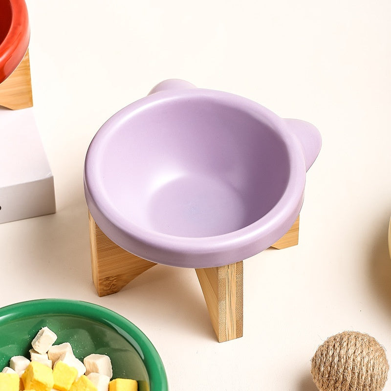KFX-7418301 Ceramic Cat and Dog Water Bowl in Various Colors and Designs