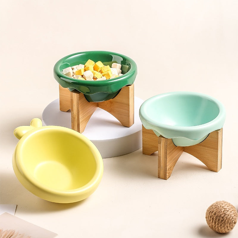 KFX-7418301 Ceramic Cat and Dog Water Bowl in Various Colors and Designs