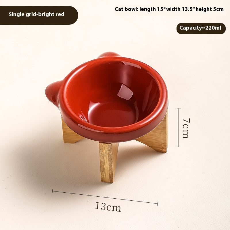 KFX-7418301 Ceramic Cat and Dog Water Bowl in Various Colors and Designs