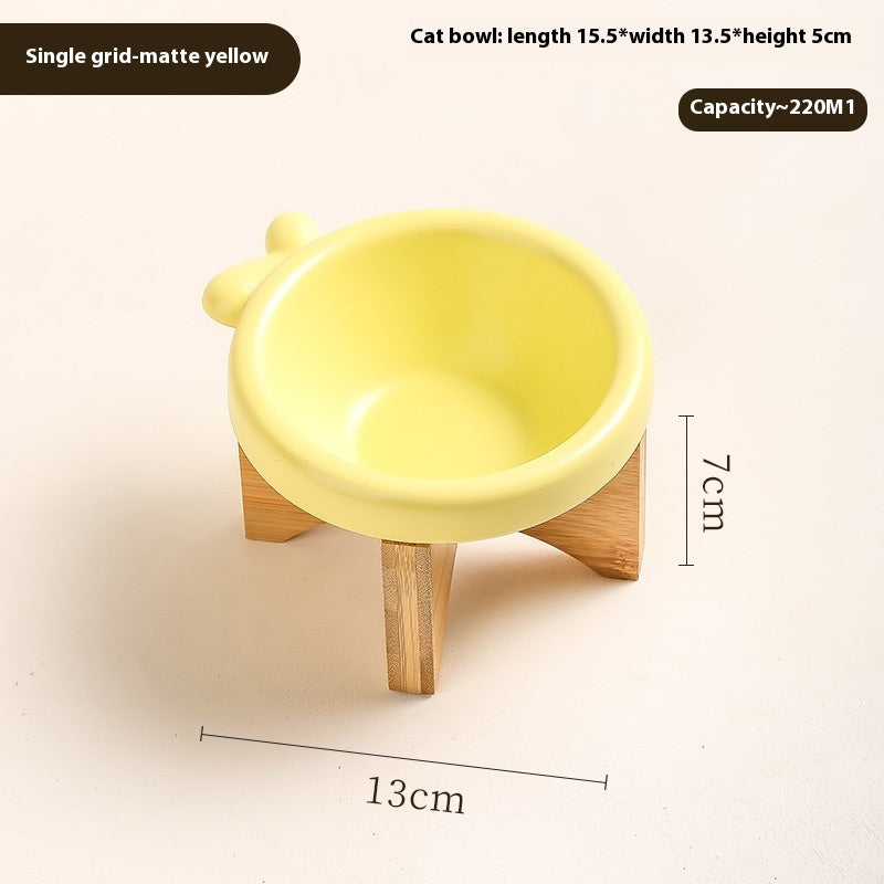 KFX-7418301 Ceramic Cat and Dog Water Bowl in Various Colors and Designs