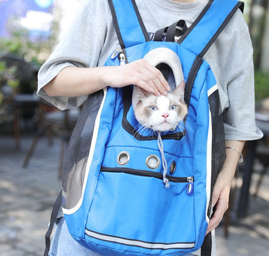 KFX-7418557 Pet Outing Backpack with Oxford Cloth and Breathable Mesh, Medium Softness