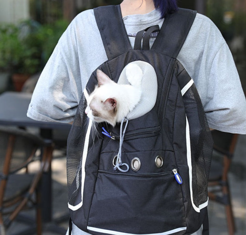 KFX-7418557 Pet Outing Backpack with Oxford Cloth and Breathable Mesh, Medium Softness