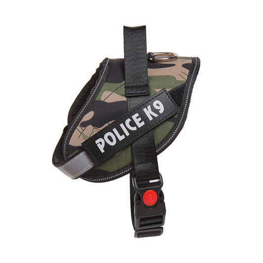 KFX-7427133 Reflective Dog Vest Harness with Safety Button for Small to Large Breeds