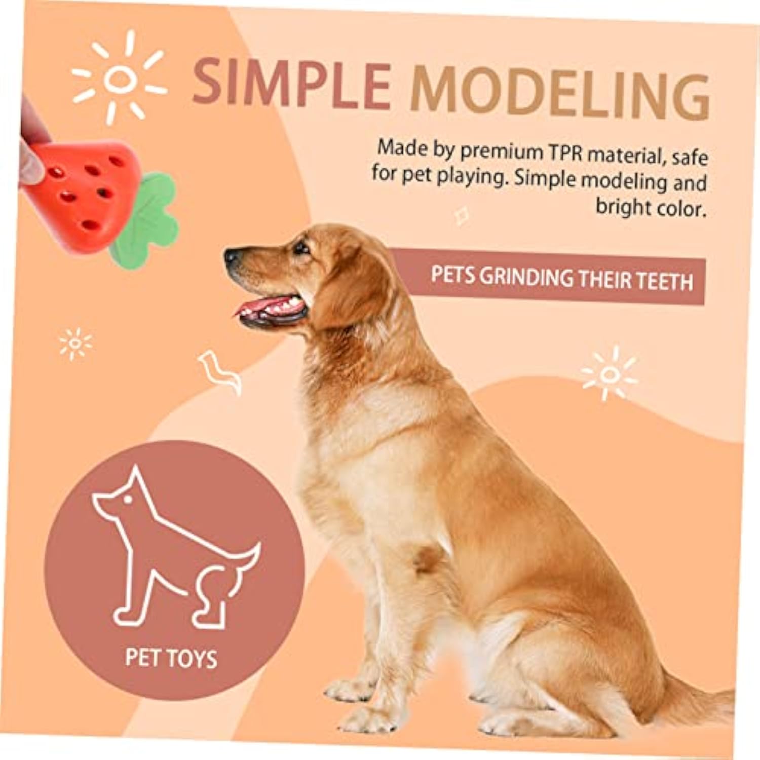 KFX-7429309 Teething Toy for Small Dogs - Chewy Design for Oral Health and Comfort