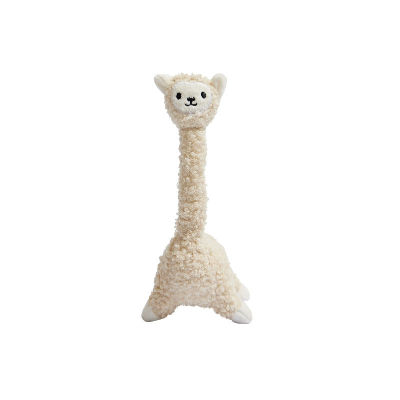 KFX-7432893 Interactive Plush Alpaca Cat Teaser Toy with Cat Sound Effect