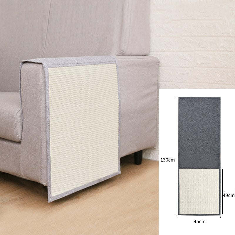 KFX-7433789 Cat Scratcher and Sofa Protector - Cotton and Linen Scratch Pad for Pet Care