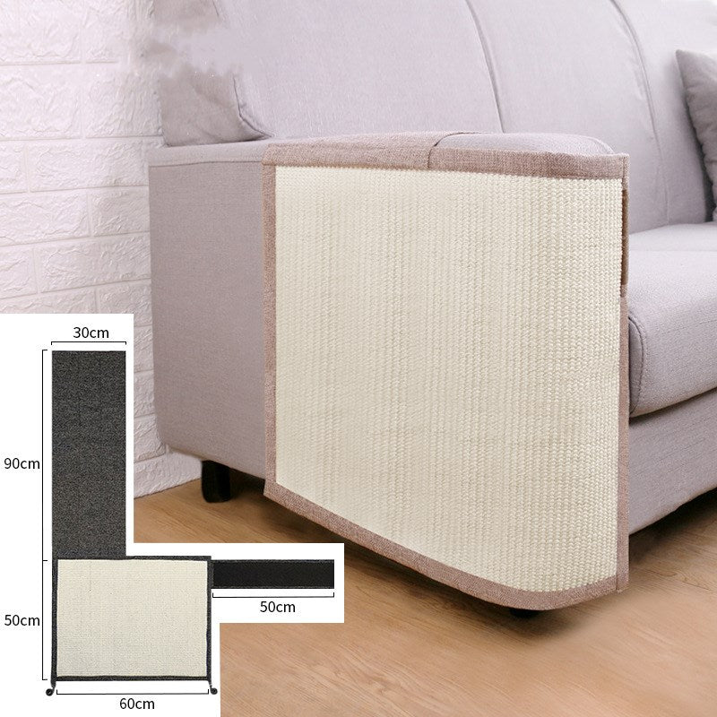 KFX-7433789 Cat Scratcher and Sofa Protector - Cotton and Linen Scratch Pad for Pet Care