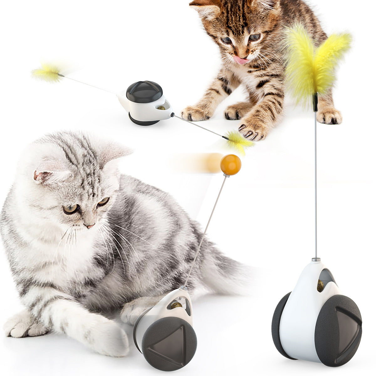 KFX-7434429 Pet Tumbler Teaser Toy in Classic Colors for Cats and Small Pets