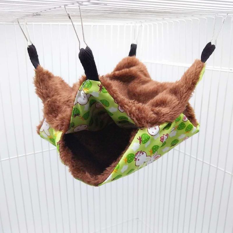 KFX-7435197 Hamster Hammock Toy - Small 20x20cm or Large 35x35cm for Cozy Relaxation