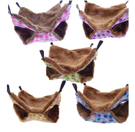 KFX-7435197 Hamster Hammock Toy - Small 20x20cm or Large 35x35cm for Cozy Relaxation