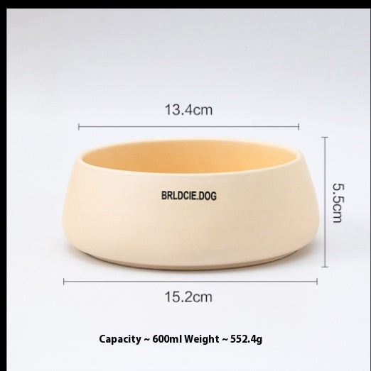 KFX-7437373 Pet Ceramic Drinking Bowl in Various Matte Colors