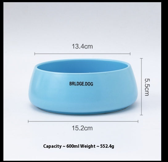KFX-7437373 Pet Ceramic Drinking Bowl in Various Matte Colors