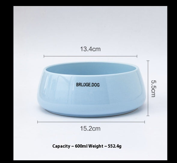 KFX-7437373 Pet Ceramic Drinking Bowl in Various Matte Colors