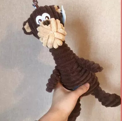 KFX-7438397 Vocal Bite Resistant Plush Monkey Toy for Dogs - Short Plush Material