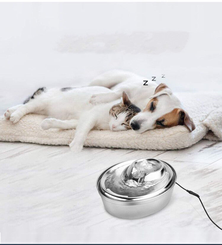 KFX-7439421 Stainless Steel Pet Water Dispenser with Loop Filter for Continuous Flow