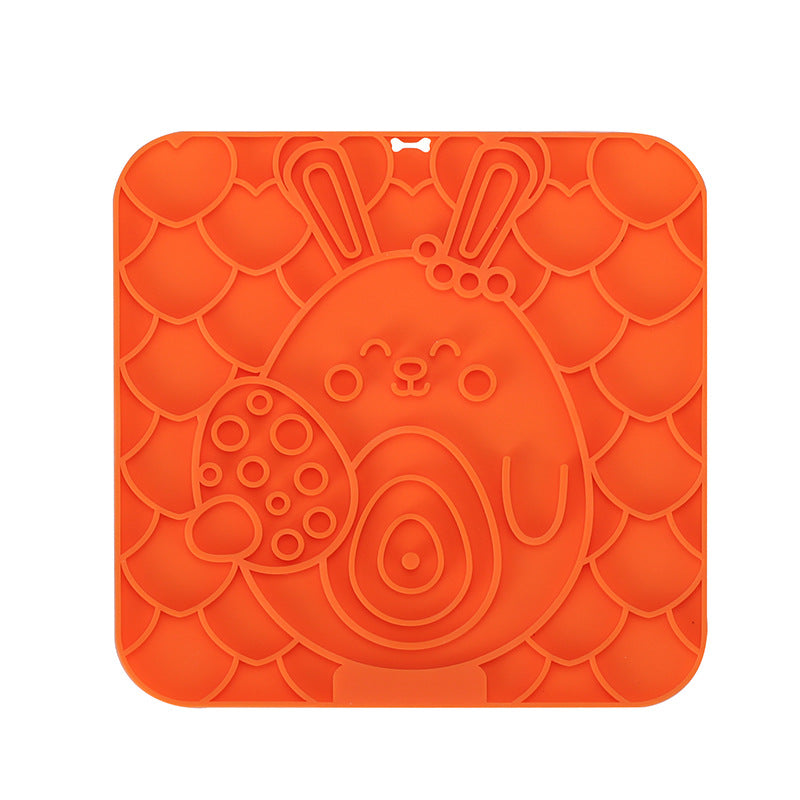 KFX-7439549 Silicone Pet Licking Mat with Suction Cup for Slow Feeding and Anti-Choking