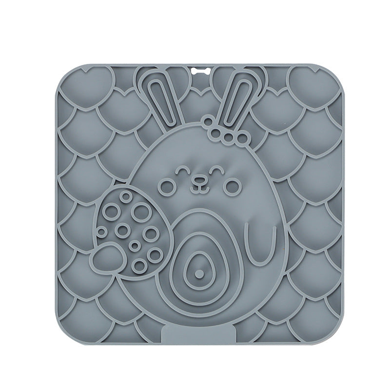 KFX-7439549 Silicone Pet Licking Mat with Suction Cup for Slow Feeding and Anti-Choking
