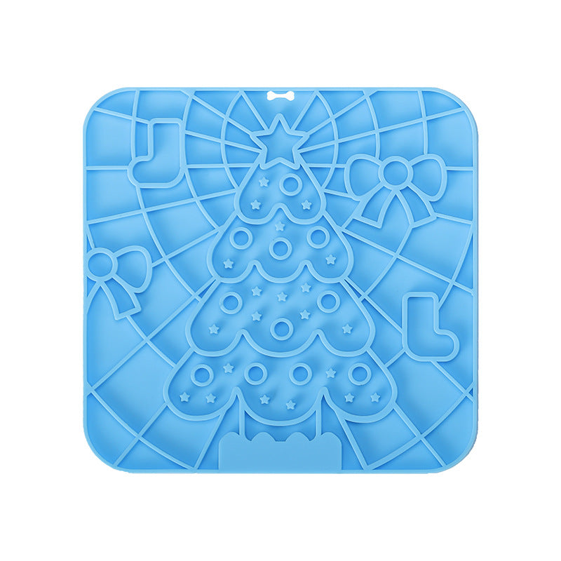 KFX-7439549 Silicone Pet Licking Mat with Suction Cup for Slow Feeding and Anti-Choking