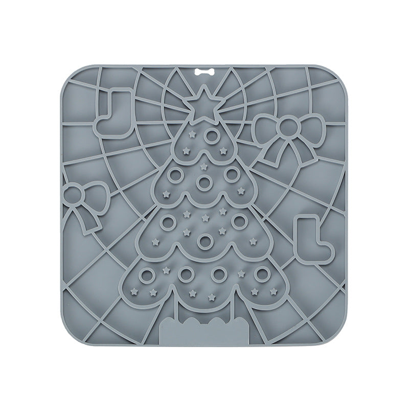 KFX-7439549 Silicone Pet Licking Mat with Suction Cup for Slow Feeding and Anti-Choking