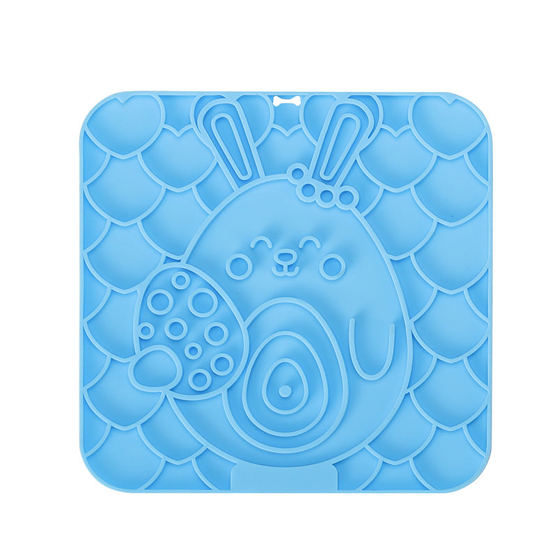 KFX-7439549 Silicone Pet Licking Mat with Suction Cup for Slow Feeding and Anti-Choking