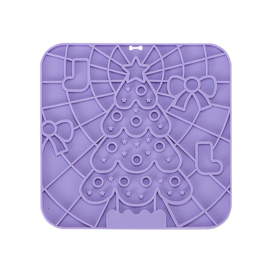 KFX-7439549 Silicone Pet Licking Mat with Suction Cup for Slow Feeding and Anti-Choking