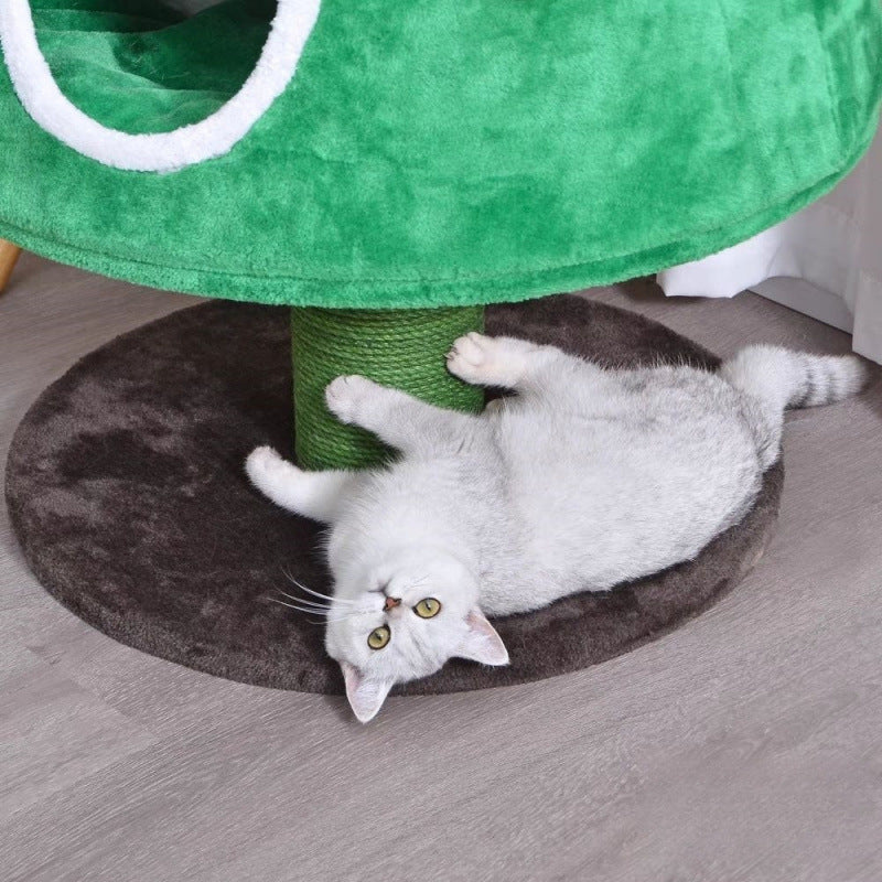 KFX-7442621 Oversized Cute Cat Nest Tree for Climbing and Play - Sisal Material