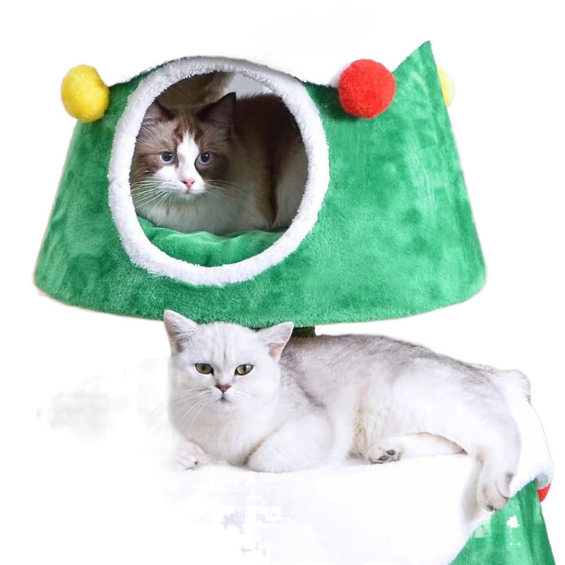 KFX-7442621 Oversized Cute Cat Nest Tree for Climbing and Play - Sisal Material